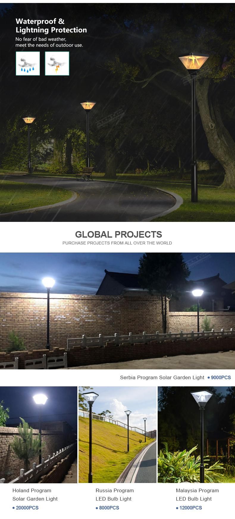 Alltop High Brightness IP65 Waterproof All in One Integrated 20W Landscape Lawn Park Outdoor LED Solar Garden Light Decorative