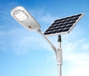 30W All in Two IP65 Waterproof LED Solar Street Light with CREE 3030 Chip and Lithium Battery for Outdoors