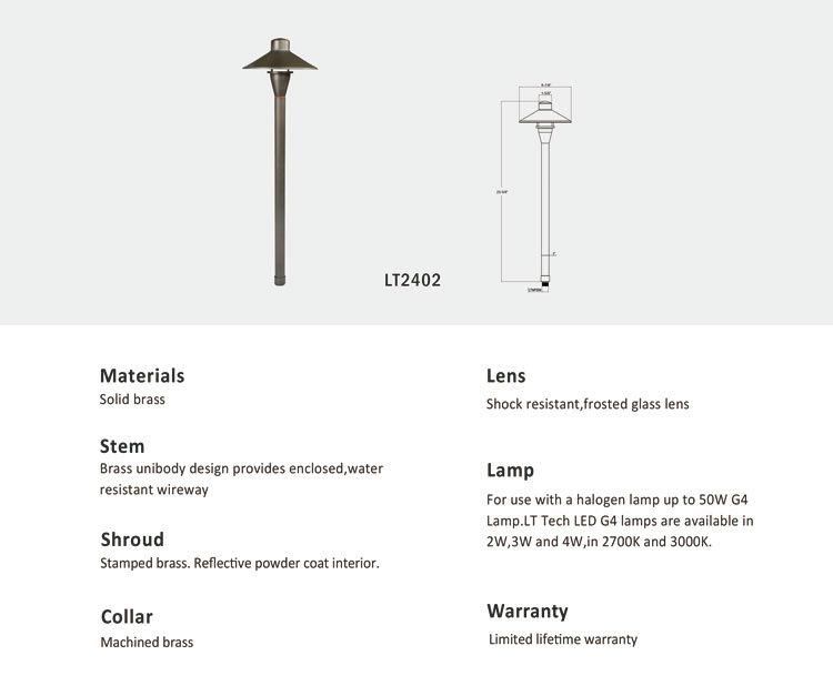 2020 Latest Premium G4 Version 12V Low Voltage Path Light Stand for Courtyard Landscape Project