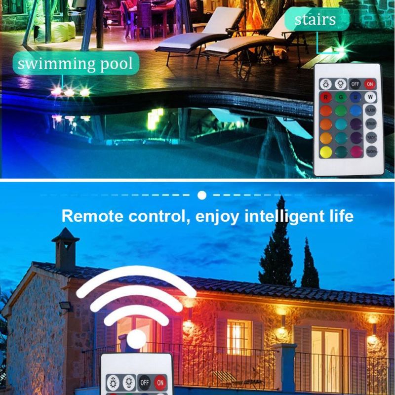LED Reflector RGB Spotlight Smart Life 20W Waterproof Outdoor Floodlight with Remote Controller for Party and Garden Using