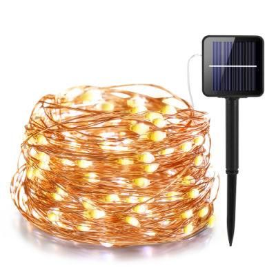 IR Dimmable 11m/21m/31m/51m LED Outdoor Solar String Lights for Fairy Holiday Christmas Party Garland Lighting Valentine&prime;s Day