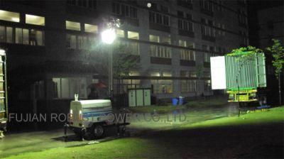 IP54 Diesel Engine Trailer Mobile Light Tower