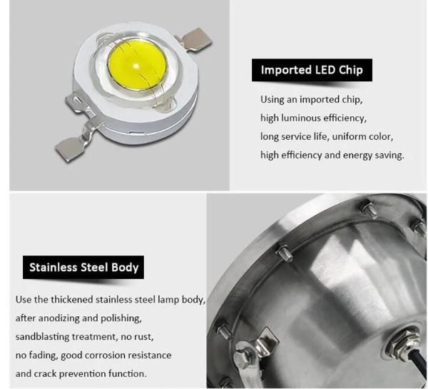 12V/24V 6-36W LED Fountain Lamp LED Underwater Light IP68 Waterproof Fountain Swimming Pool Light Plaza Garden Pond Decor Underwater Light