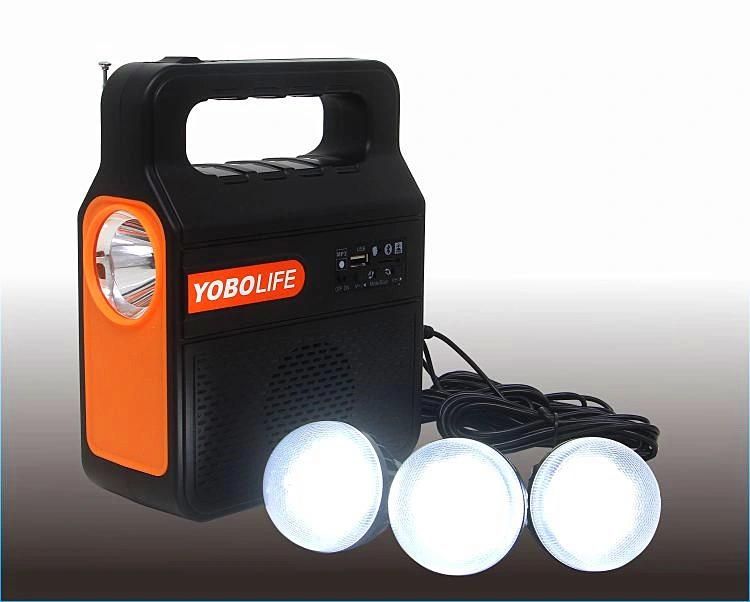 Yobolife Hi Power solar Panel with LED Bulb Solar Light