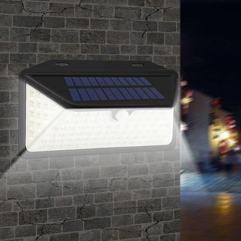 Solar Security Lights 3 Sides Motion Sensor Lights 102LED Flood Lights Outdoor Spotlights for Garden Patio Yard Porch Garage