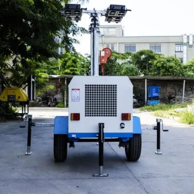 Portable Yanmar Power LED Mobile Tower Light