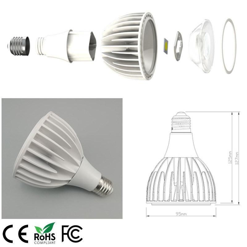 E27 PAR30 25W Luminum Radiator 3 Years Warranty Plant Growing Sunlight PAR 30 LED Bulb