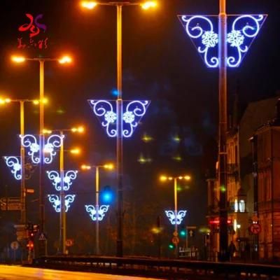 Outdoor Festival Lighting Christmas Commercial Decorations Pole Motif LED Street Light