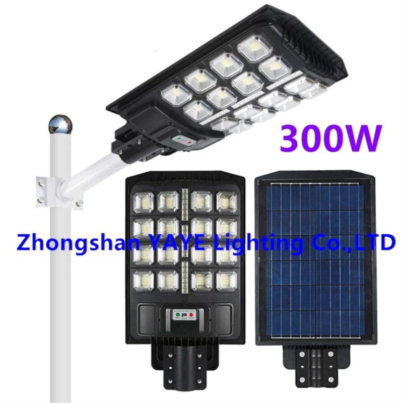 Yaye 2021 Hot Sell Good Price 60W All in One Solar LED Street Garden Road Light with Control Modes: Light +Timing +Rador Control / Motion Sensor+PIR Controller