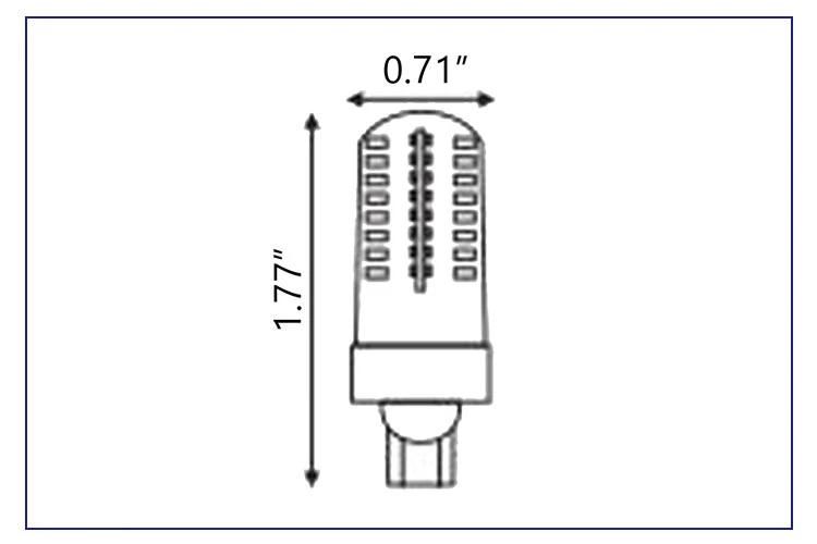 Lt104W2 3W Silicone Construction T10 Wedge LED Light Bulbs for Landscape Lighting Fixtures Garden Lights