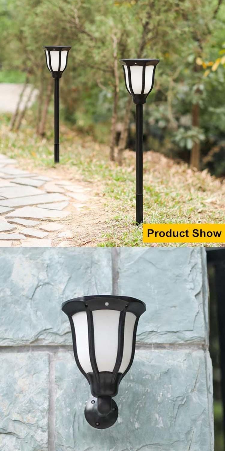 Mounted Flame Lamp IP65 Outdoor ABS PC LED Solar Light