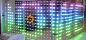 Flexible LED Pixel String for Glass Facade