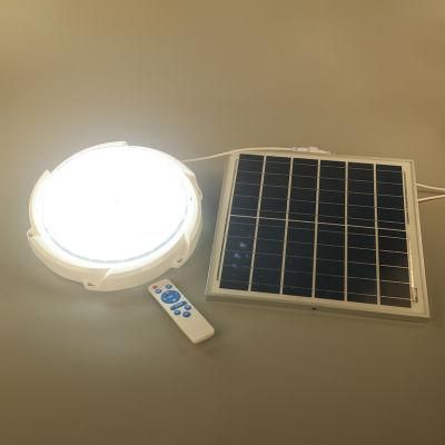 Dimmable Solar Panel LED Ceiling Light Lamp Outdoor Lighting