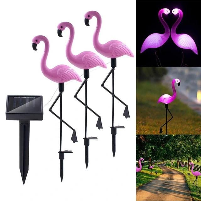 Waterproof Solar Flamingo Garden LED Lawn Lamp Light
