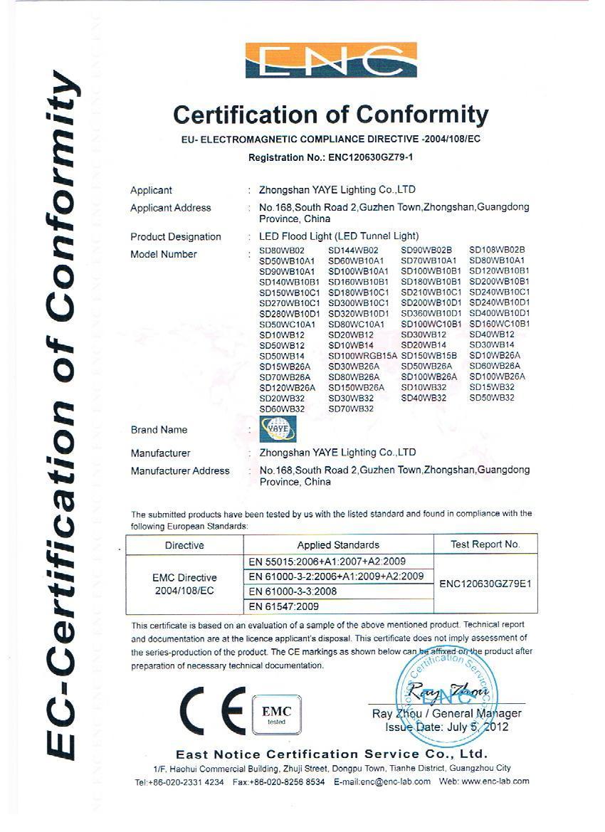 Yaye 18 Ce/RoHS/UL 1000W LED Spotlight/LED Project/LED Flood Lighting with CREE/Meanwell/5 Years Warranty