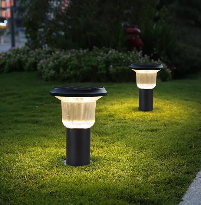 3000K 6000K Super Bright Walkway Park Garden Courtyard Outdoor Waterproof 5W LED Solar Lawn Light Solar Garden Light Solar Decoration LED