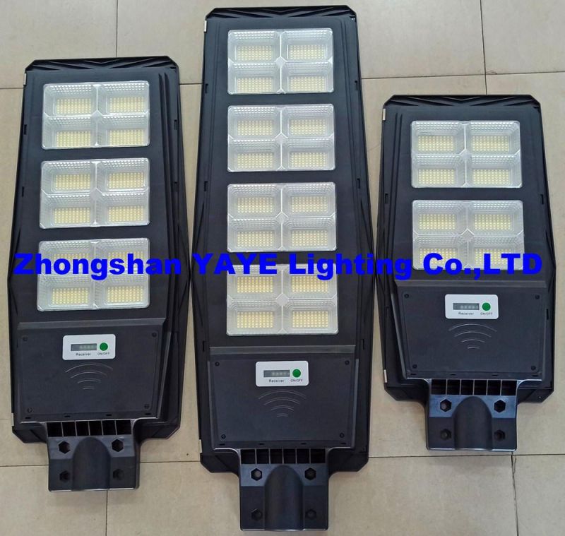 Yaye 2022 Hottest Sell Factory Price 300watt/200watt All in One Solar LED Street Road Wall Garden Light with Remote Controller/Radar Sensor 500PCS Stock