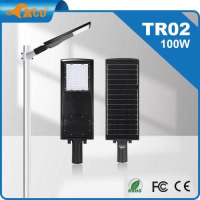 Integrated 100W LED Solar Street Light Outdoor IP65 All in One Powerful Solar Street Lights