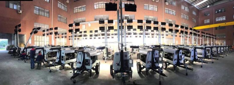 Kubota Diesel Generator 9m Telescopic Manual Light Tower