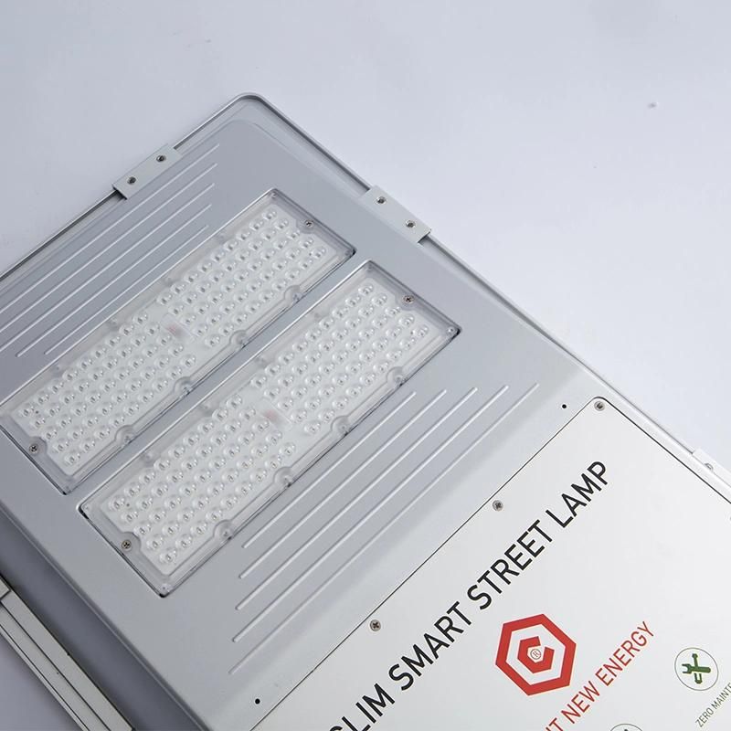 420W Top Brightness Integrated Solar Street Lights, Solar Panel LED Intelligent Controller and Lithium Battery All in One Easy to Install Road Lights