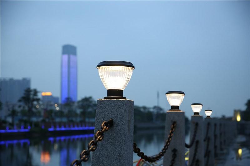New Style LED Lamp Outdoor Pillar Gate Lighting Smart 3W Solar Garden Light with LED Lights