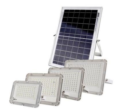 Stock Solar IP67 Lamp Solar Light Outdoor Lighting Waterproof 100W LED Flood Light Solarlight with Remote Control