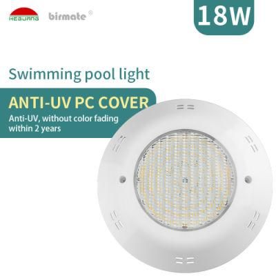 High Quality PAR56 Wall Mounted Swimming Pool LED Lights 18W IP68 Flat Spotlight for Swimming Pool Lamp