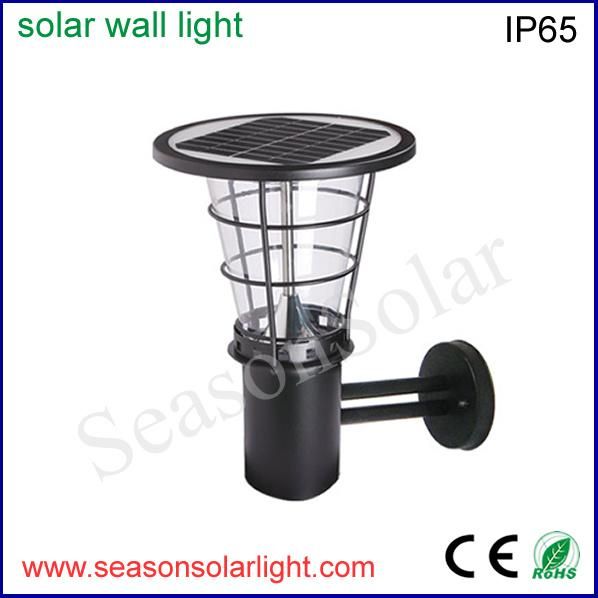 Factory Supply IP65 Easy Install Outdoor Lighting 5W Solar Wall Light with Warm LED Light