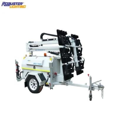 6*480W 9m Mast Trailer Mounted Flood Light LED Light Tower