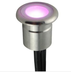 Stainless Steel LED Garden Lighting 0.8W DC12V Recessed Floor Patio Pavers Light IP67 SMD2835 LED Underground Lamps