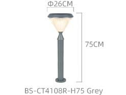 Bspro Hot Selling Aluminum Waterproof IP65 Outdoor Lights Pole Lamps Solar LED Garden Light