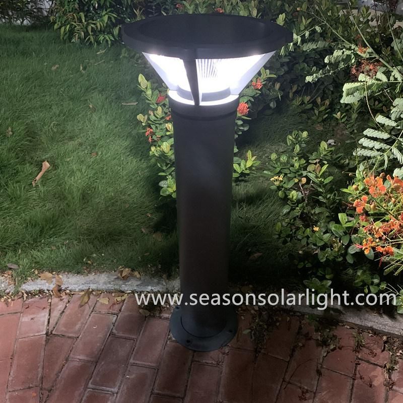 Ground Standing LED Lighting Lamp Bollard Pole 2-3m Solar Garden Lamp with LED Light & Solar Panel