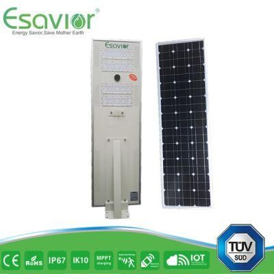 Esavior 345.60wh LiFePO4 Lithium Battery Type Solar Street Lights Solar Lights for Outdoor Lighting