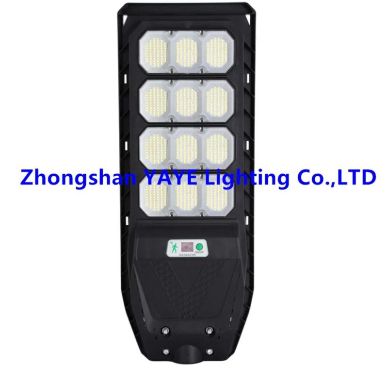 Yaye 2022 Hottest Sell All in One LED Solar Street Light 300W 400W 500W High Brightness Street Lights with 1000PCS Stock/Remote Controller/Radar Sensor