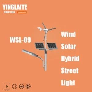 5 Years Warranty IP65 Waterproof 9m Pole 150W Wind Solar Hybrid Street Lamp