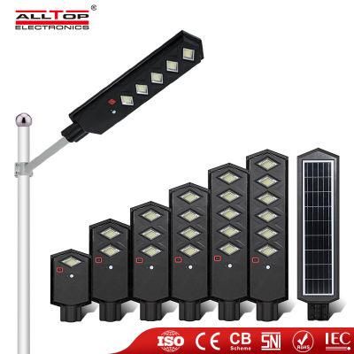 Alltop High Lumen Waterproof IP65 50W 100W 150W 200W 250W 300W Outdoor All in on LED Solar Street Lamp