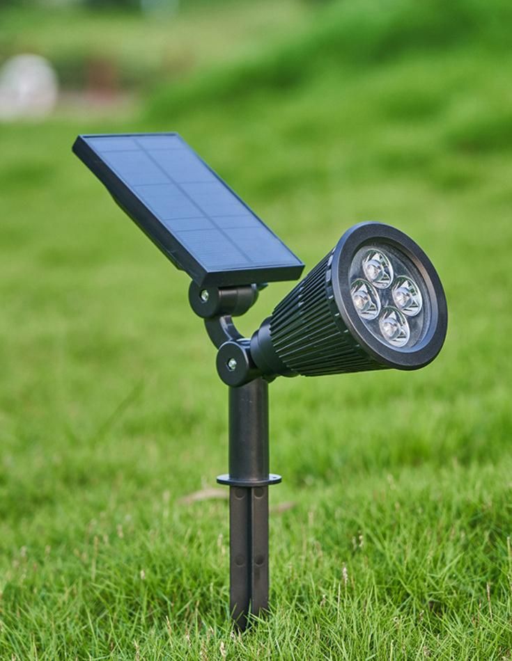 LED Solar Spotlight Lawn Light Outdoor Waterproof Garden Lighting