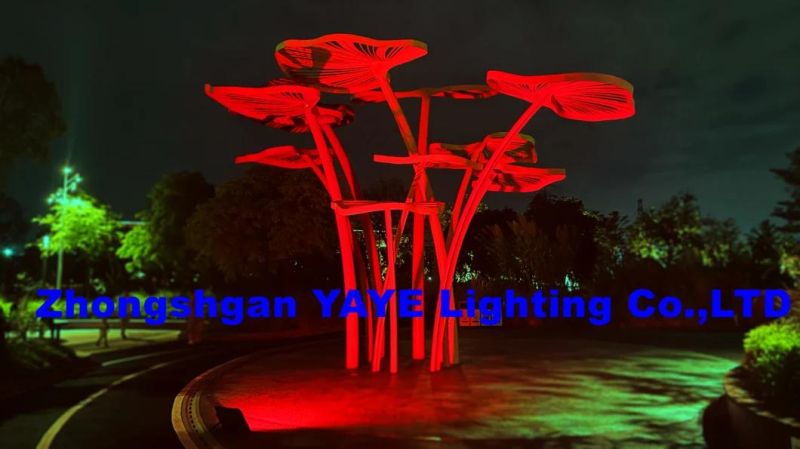 Yaye 2021 Latest Design 60W Outdoor Waterproof RGB LED Flood Garden Project Lights with Available Watts: 800W/500W/300W/200W/100W/60W 1000PCS Stock Each Watt