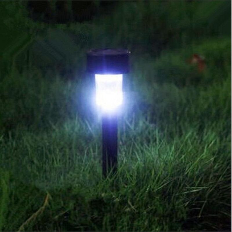 Landscape Light Black 10 Pack Solar Path Light LED for Yard Pathway Lawn Wyz17911