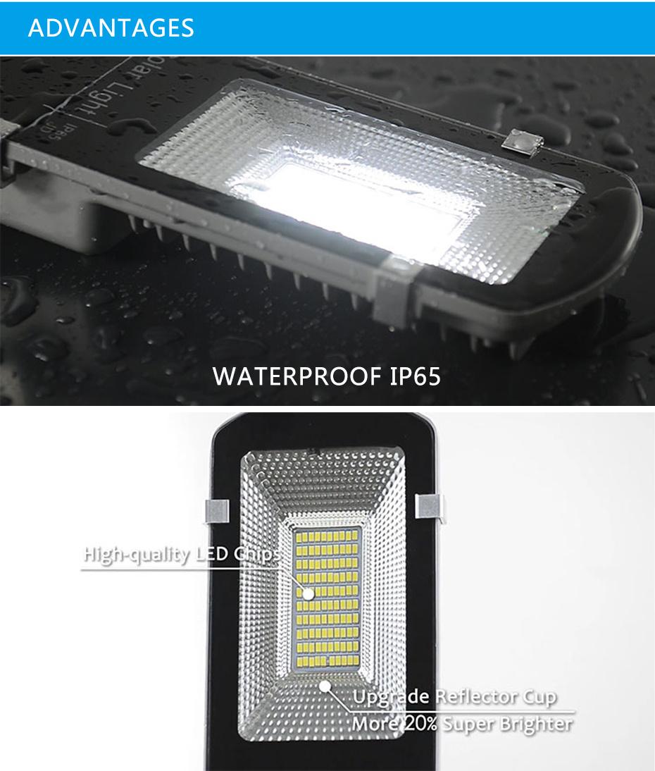 20W 50W 100W 200W Remote LED Solar Street Light Solar Lamps