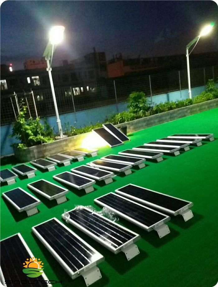 APP Control 100W LED Integrated Solar Powered Street Lamps (SNSTY-2100)