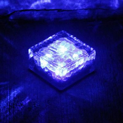 New Product Durable Solar LED Underground Lamp Ice Brick Buried Lamp Decorative Outdoor Pathway Deck Lawn