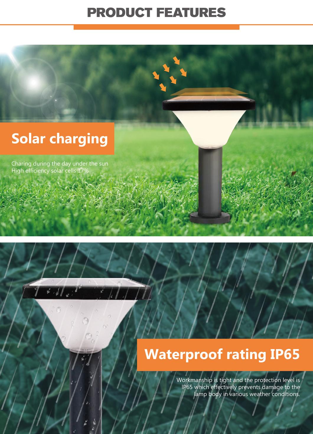 Solaramigo Outdoor Waterproof Garden Villa Fence IP65 Solar Garden Light