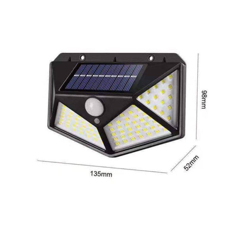100 LED Solar Sensor Wall Light Waterproof Outdoor Garden Lamp 3 Modes Wyz20510