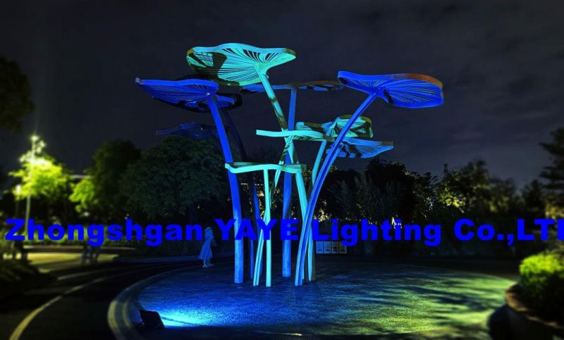 Yaye Manufacturer of 800W RGB bluetooth Music Rhythm Solar LED Flood Garden Wall Lamp for Outdoor Using IP67 Waterproof 60W to 800W Available with 2000PCS Stock