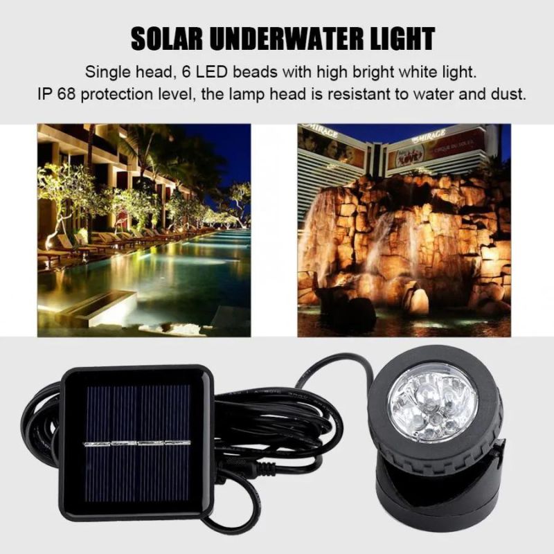 Solar LED Underwater Lights for Pond Light Landscape Spotlight