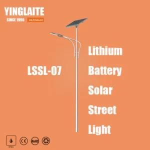 Wholesale Price Factory 5m Pole 30W Lithium Battery Solar Street Lamp