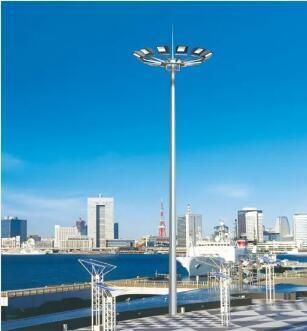 Stadium LED Street Lamp Polygonal Lighting Pole High Mast Light