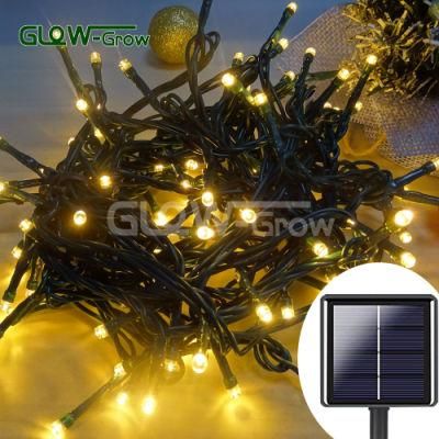 IP44 Waterproof Warm White Christmas Fairy Light Chain LED Solar Patio String Light for Event Home Xmas Garden Tree Wedding Decoration