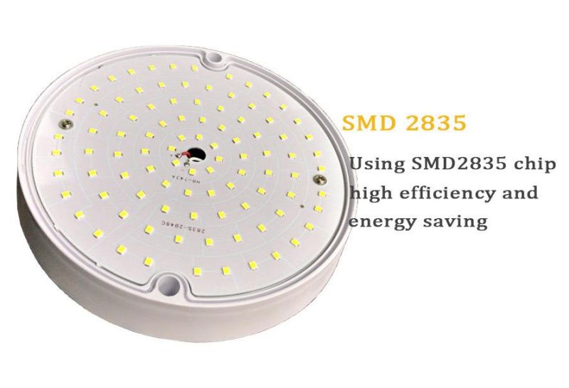 Classic B2 Series Energy Saving Waterproof LED Lamp Round White for Shower Room